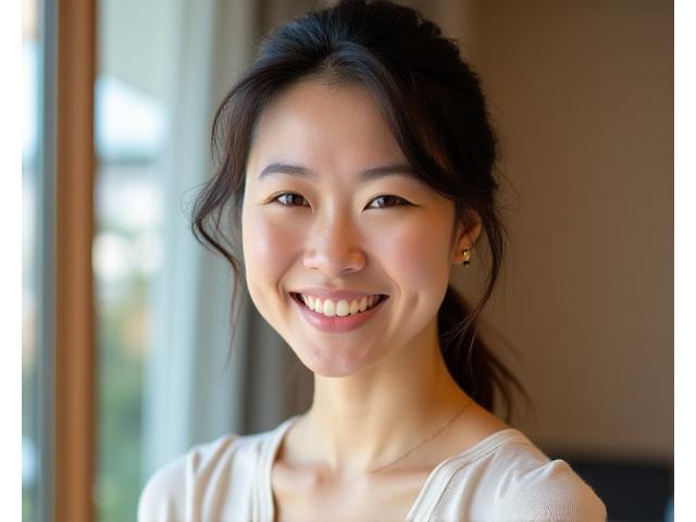 Chizu Yogaの創設者、笑顔の女性